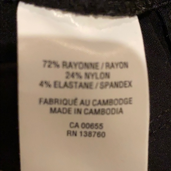 Black casual button zip up pants - Picture 5 of 8